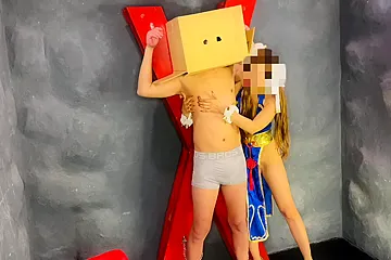 S Womans Halloween Chun-li Cosplay, Tying Up Submissive Men, And Teasing Them With Her Thighs And Hoot Job - free porn video