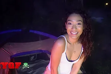 Petite Darling Sarah Lace Wants To Do A Fun Camping Trip In The Wild With Lots Of Fucking - free porn video