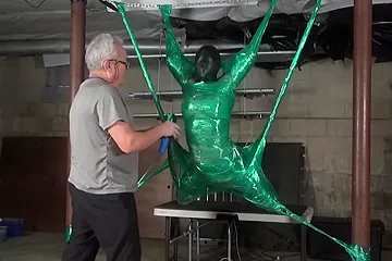 Sarah Brooke Suspended Mummification With Orgasm - free porn video