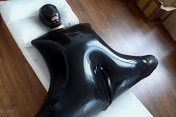 Inflatable Latex Suit - free porn video