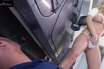 Uses Her Pussy To Get A Discount On Her Car Repair With Katie Morgan - free porn video