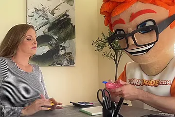 The Porn Dudes Ultimate Job Interview: Annie Kings Office Skills Fully Tested! - free porn video