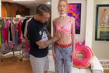 Flat Chested Hoe Chloe Cherry Gets Her Ass Wrecked Bareback! - free porn video