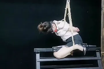 Chinese Model Sitting On A Iron Bar - free porn video