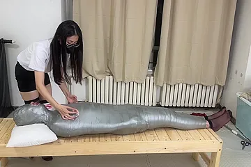 Chinese Femdom Mummification - free porn video