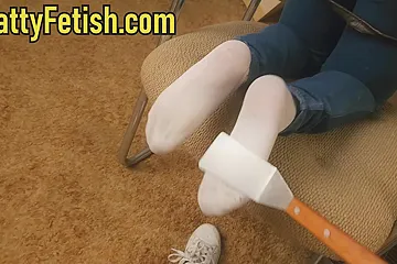 Hard Sock Spanking Foot Fetish - free porn video
