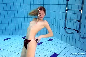 See A Beautiful Russian teen Nastya Underwater - free porn video