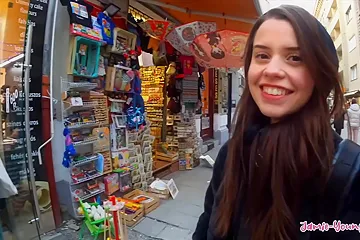 Cute Petite Girl Rides Big Cock! Budapest Sex Vlog - free porn video