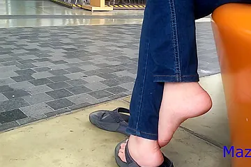 Asian Jeans Feet - free porn video