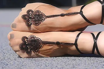 Feet Wearing Beautiful Nylon Socks - free porn video