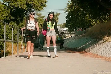 Gia Derza, Savannah Sixx - The Skater Girl - free porn video