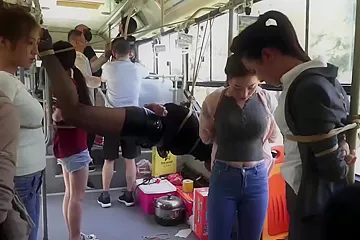 Bondage On A Bus?! - free porn video