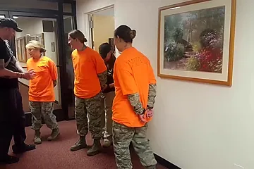 Military Girl Tied Up - free porn video