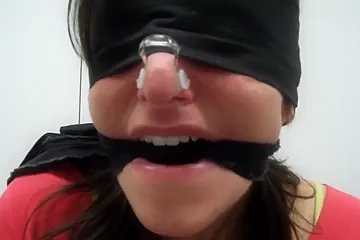Blindfolded Bound Gagged With Clip With No Se - free porn video