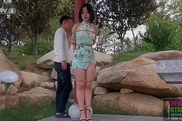 Outdoor Shibari Walking (2) - free porn video