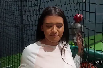Alice Thunder - Indoor Batting Cages - free porn video