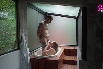 Fucking In The Spa With The Risk Of Getting Caught! - Sammmnextdoor Date Night #29 - free porn video