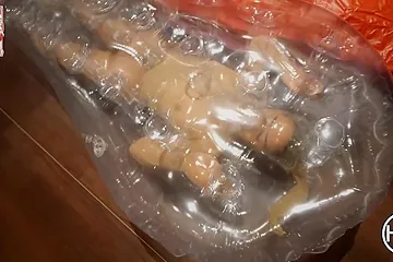 Inflatable Tube Bondage - free porn video