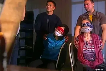 Otm Gagged+blindfold Red Bandana - free porn video