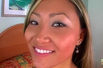This Lucky Mofo Released A Huge Load Of Cum All Over This Asian Bimbos Stomach - free porn video