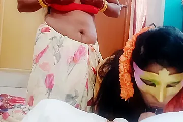 Telugu Threesom Dirty Talks Step Mom Stepdaughter Husband Blowjob Telugu Dirty Talks - free porn video
