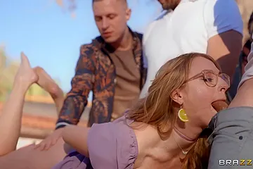 Pleasures Six Horny Studs Outdoors - Rion King, Alex Mack And Damon Dice - free porn video