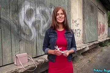 Tiffany Blue- Fucked Outside For Cash - free porn video