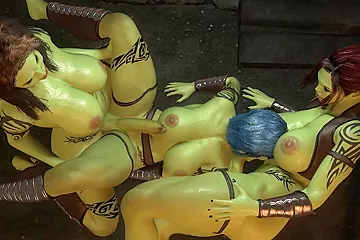Missionary With Shemale Futa Orc In A With Car Toon - free porn video