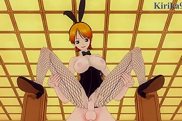 One Piece In Nami (bunny Girl) And I Have Intense Sex In The Casino Hentai - free porn video