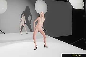 3d Animated And Blonde Teens - Dakotas First Nude Model Audition - free porn video
