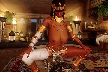 3d Skyrim - Egyptian Queen Carmella Gets Fucked By Monster - free porn video