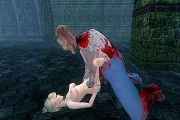 Human Female And Zombie - free porn video