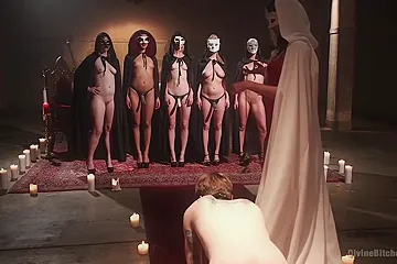 Daisy Ducati, Cherry Torn And Mona Wales - The Secret Femdom Society Of Prostate Milking - free porn video