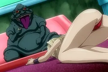 She is put up for auction, given a hand job and a blow job, and is bought by a monster. - free porn video