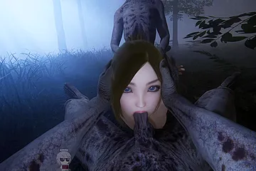 Too Much Light Game) Zombie Spitroast - free porn video
