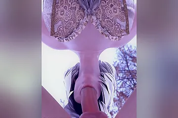 2b Hot Blowjob In Cold Nature Close Angle - free porn video