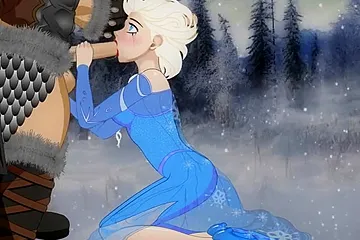 Forced Deep Blowjob With Young Elsa Of Arendelle - free porn video