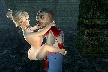 Human Female And Zombie - free porn video