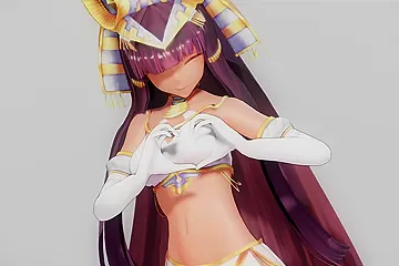 Ramesses Ii Kawaii Strike Hentai Undress Dancing Egyptian Girl Model Mmd 3d White Bangles Color Edit Smixix - free porn video