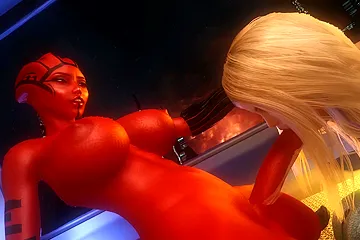 Asari And Other Futa Aliens Have Great Group Sex - free porn video