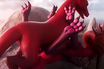 Red Dragons Fuck In 3d Cartoon Orgy - free porn video