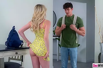 Cecelia Taylor And Petite Teen - Joyful Stepsister Fucks Big Male Pole Stepbro - free porn video