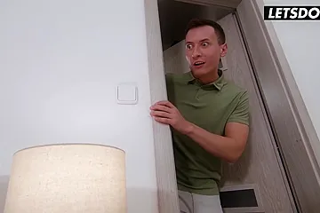 Eva Rides Charlies Dick While His Gfs Away - free porn video