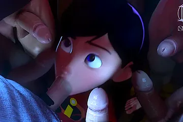 Blowbang As A Dream Come True For Violet Parr - free porn video