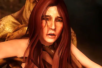 Slutty 3d Aela Feels Monster Cocks In Her Belly - free porn video