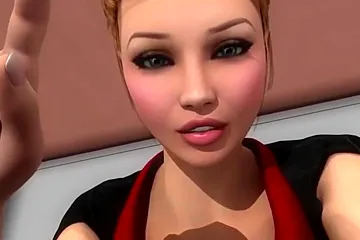 Naughty 3d Redhead Giantess Toys With Tiny Man - free porn video