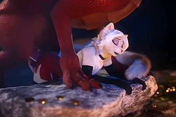 Furry Anthro Prostitute X Feral Dragons - free porn video