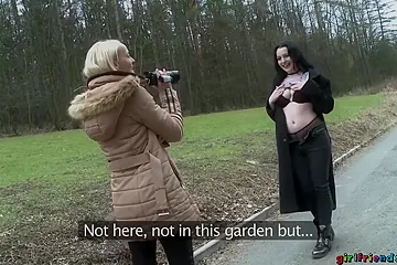 Secret Pussy Eating Woodland Walk - Nikita Ricci - free porn video