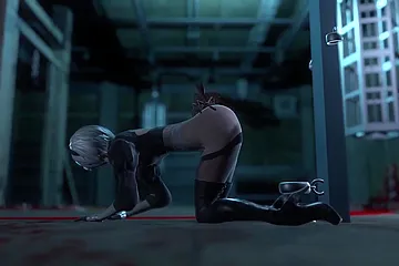 Fly Fucks Tied 2b From Nier Automata Game - free porn video
