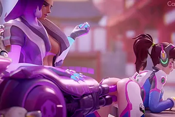 A Huge Sex Machine In Double Penetration Fucks A Cartoon Bitch - free porn video